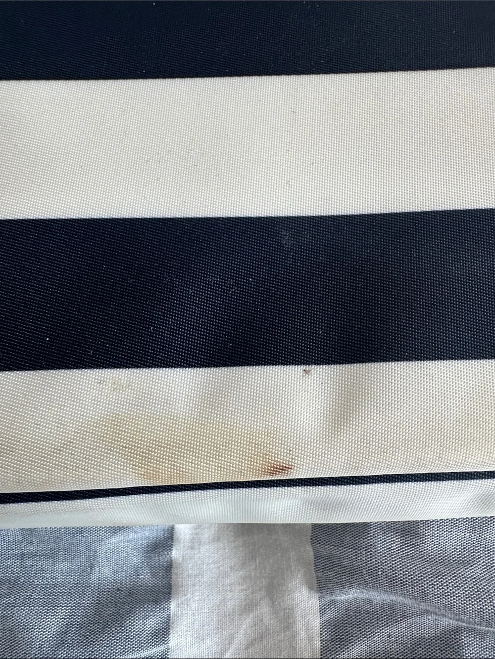 kate spade Navy and White Striped Tech Sleeve with Gold Plaque